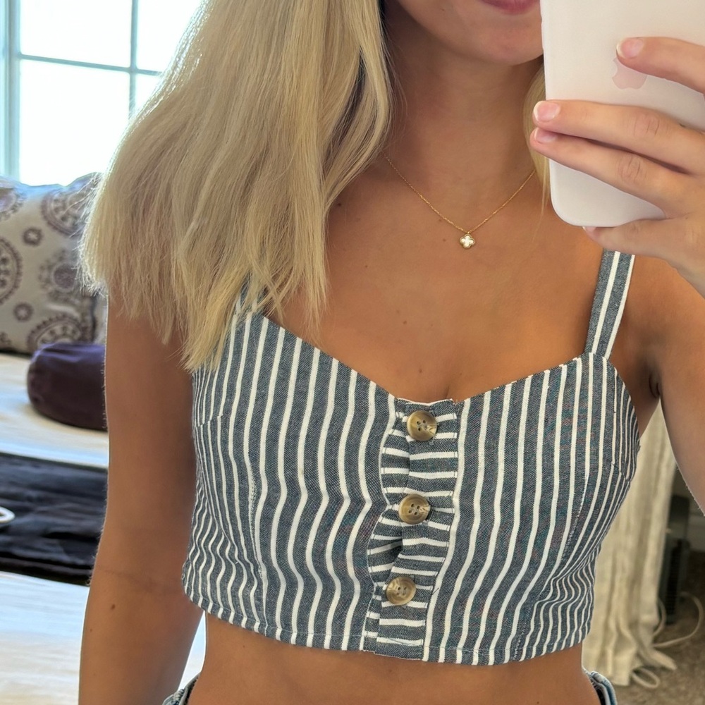 Dreamers striped crop top